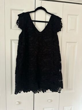 BB Dakota Black Lace Mini Dress